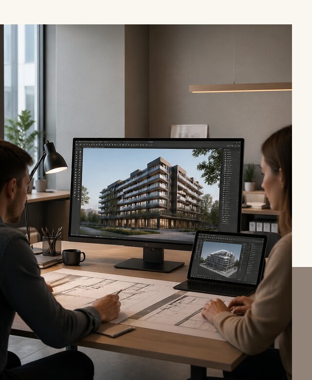 3D визуализация архитектуры и объектов строительства в Колпине