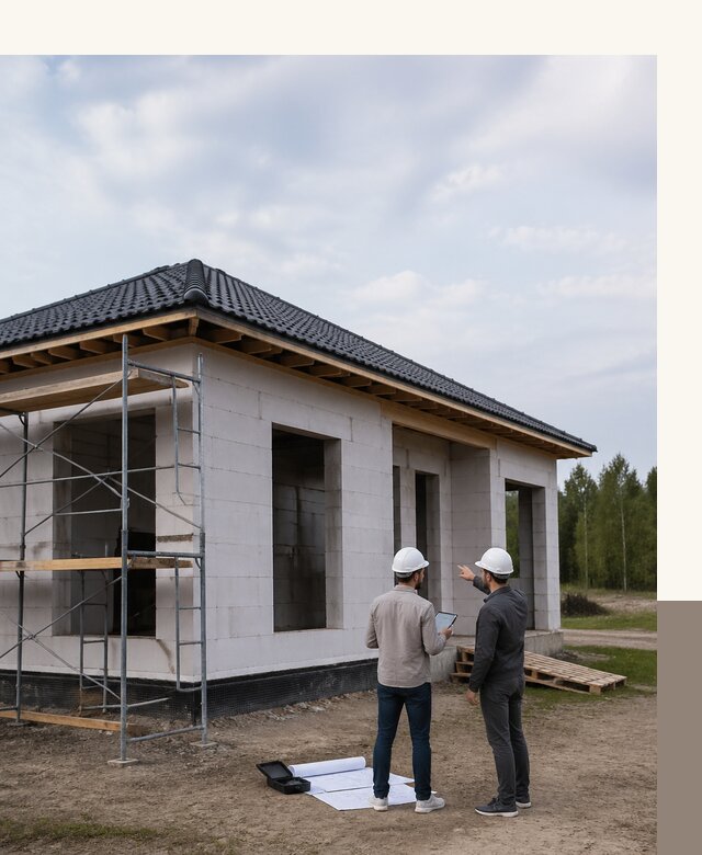 Проектирование одноэтажных домов из газобетона в Колпине